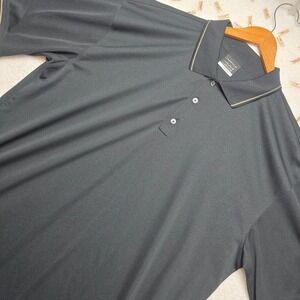 Nike Golf Dri-FIT Black Polo Shirt‎ Men's XL Extra Large Short Sleeve